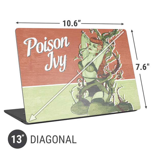 DC Comics Bombshells Poison Ivy Universal Laptop 13in (10.6 x 7.6in) Skin